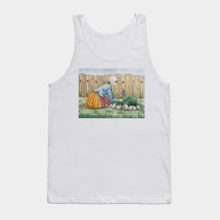 Pilgrim Woman Tending Garden Tank Top